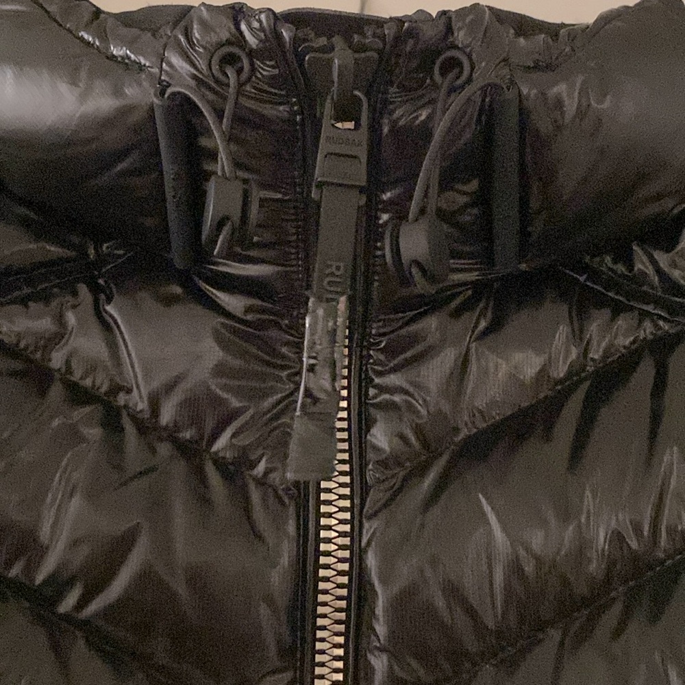 NWT [Rudsak] Limited Edition Cosette C Glossy Down Jacket Black Women's Size XS - Picture 4 of 14
